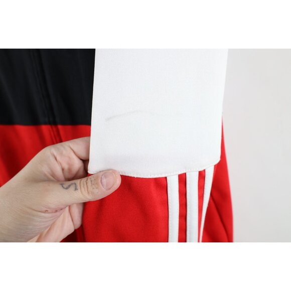 Retro Adidas Mens XL Distressed Chicago Bulls Basketball Warm Up Track Jacket - Picture 13 of 16